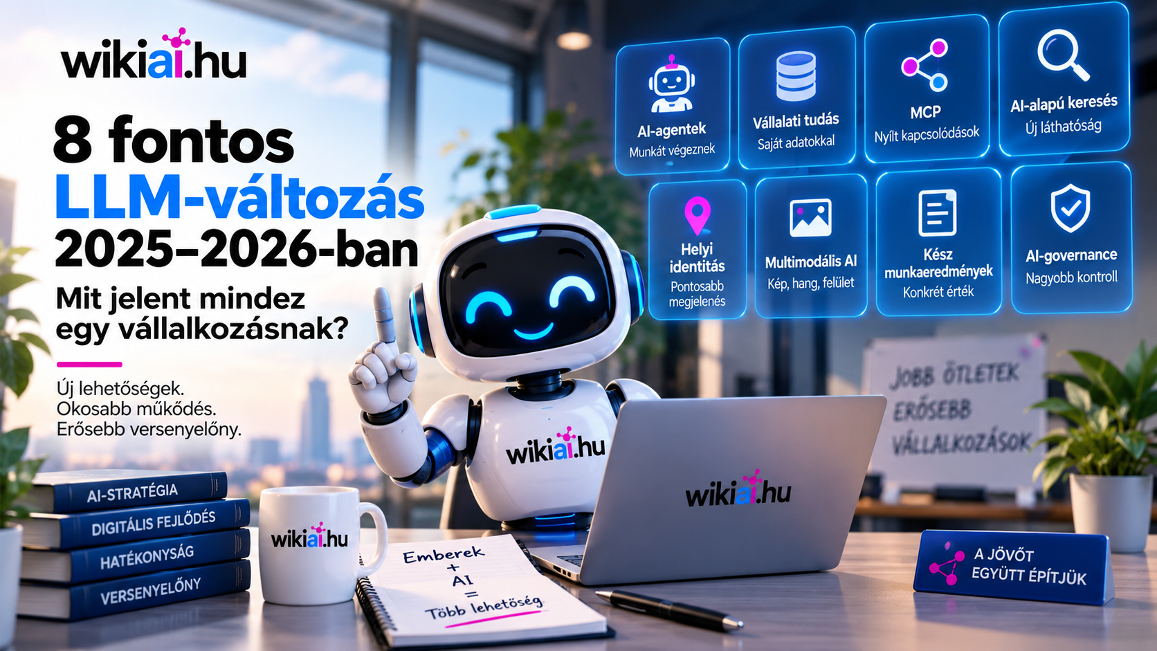8 fontos LLM-változás 2025–2026-ban – AI-agentek, vállalati tudás és AI-keresés üzleti környezetben