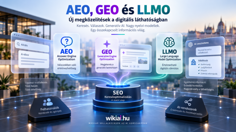 AEO, GEO és LLMO kapcsolata a SEO-val, a generatív kereséssel és a nagy nyelvi modellekkel