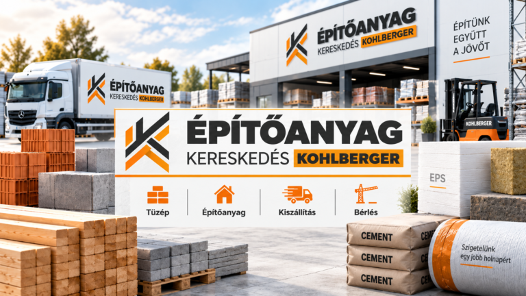 Kohlberger Építőanyag Kft. hajdúszoboszlói építőanyag-kereskedés tüzép telephelye építőanyagokkal, kiszállítással és bérlési szolgáltatásokkal