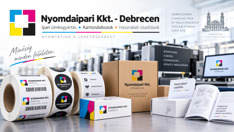 Nyomdaipari Kkt. Debrecen – ipari címkegyártás, kartondobozok és használati utasítások