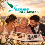 Színes Pillanat esküvői fotózás és videózás – menyasszony, vőlegény és családi pillanat esküvői albummal